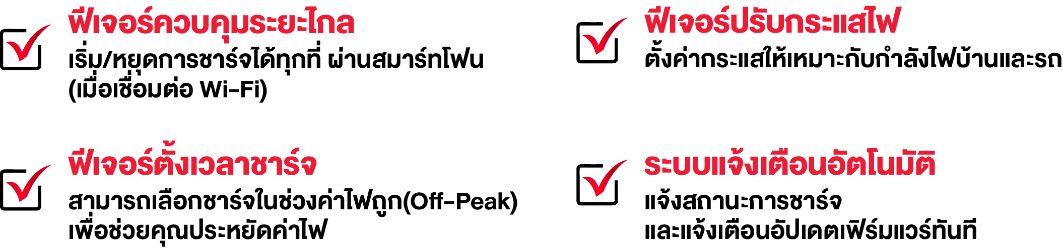 ChargerSync features